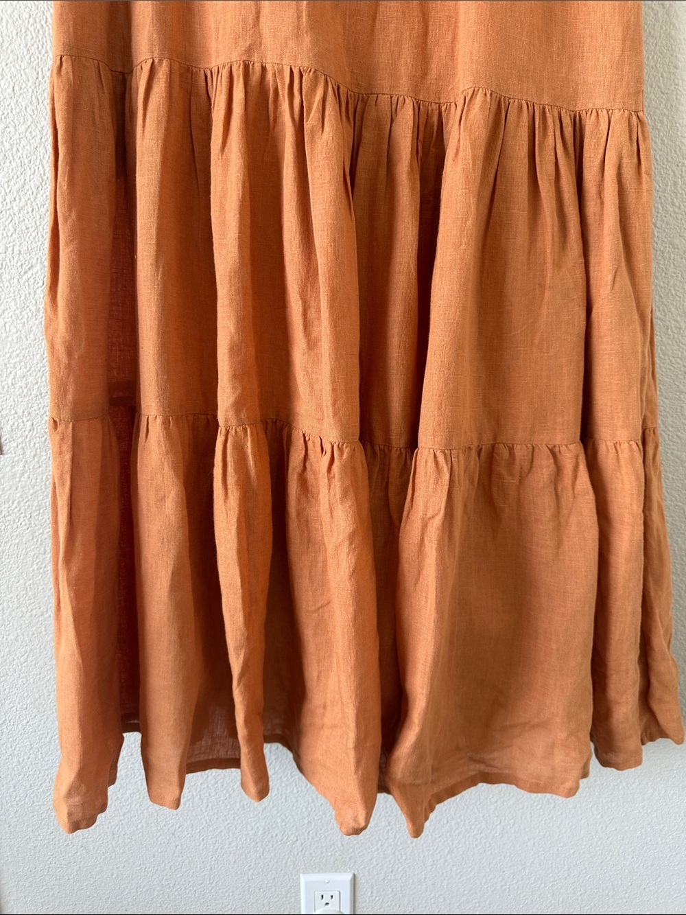 Sleeveless Tiered Maxi Dress in Terracotta - Picture 4 of 15
